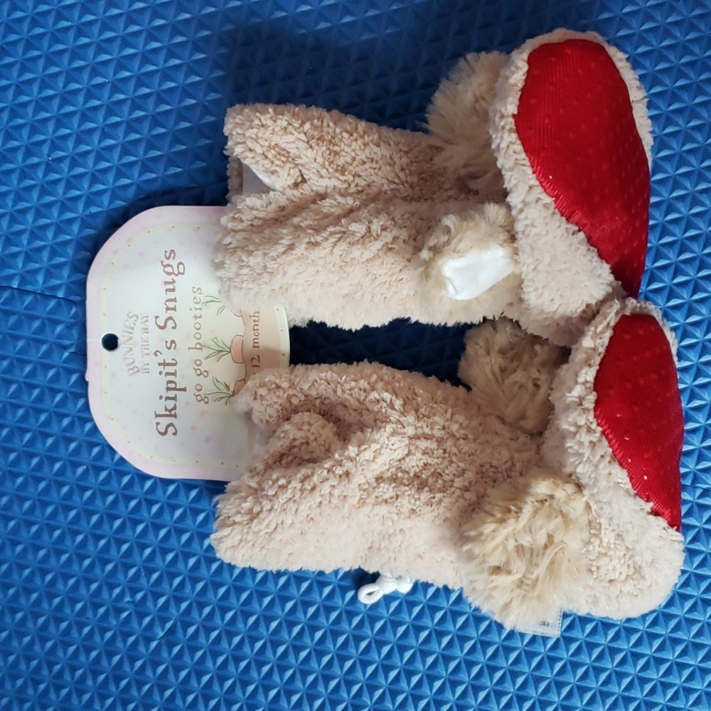 NEW Bunnies by the Bay Snug warm Baby booties 6-12 months